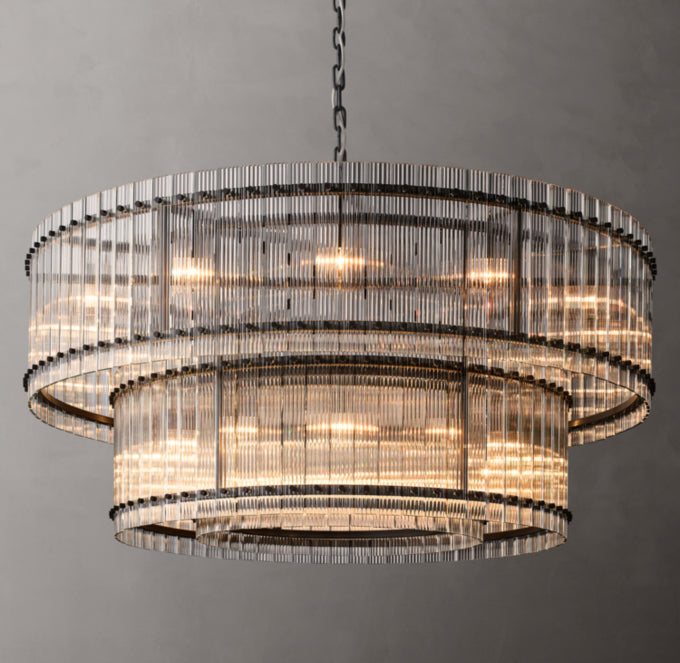 San Marcos Dual-Level Round Chandelier 60"