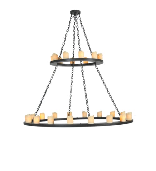 Twenty-Eight Light Up Lighting Two Tier Chandelier from the Loxley Collection