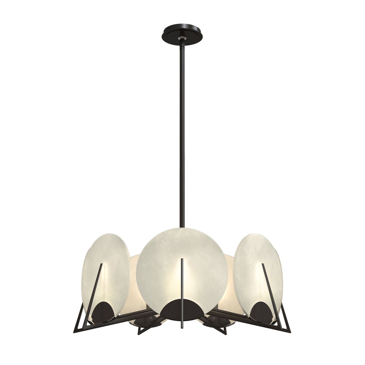 Callisto 7-Light Pendant 7-Light Alabaster in Oil Rubbed Bronze