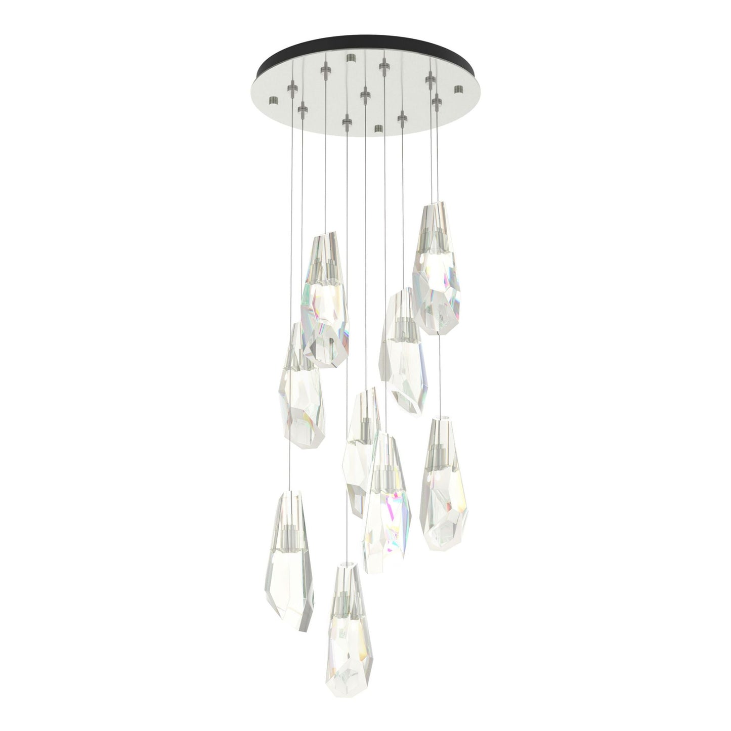 Luma 9-Light Large Crystal Pendant 9-Light Crystal in Sterling