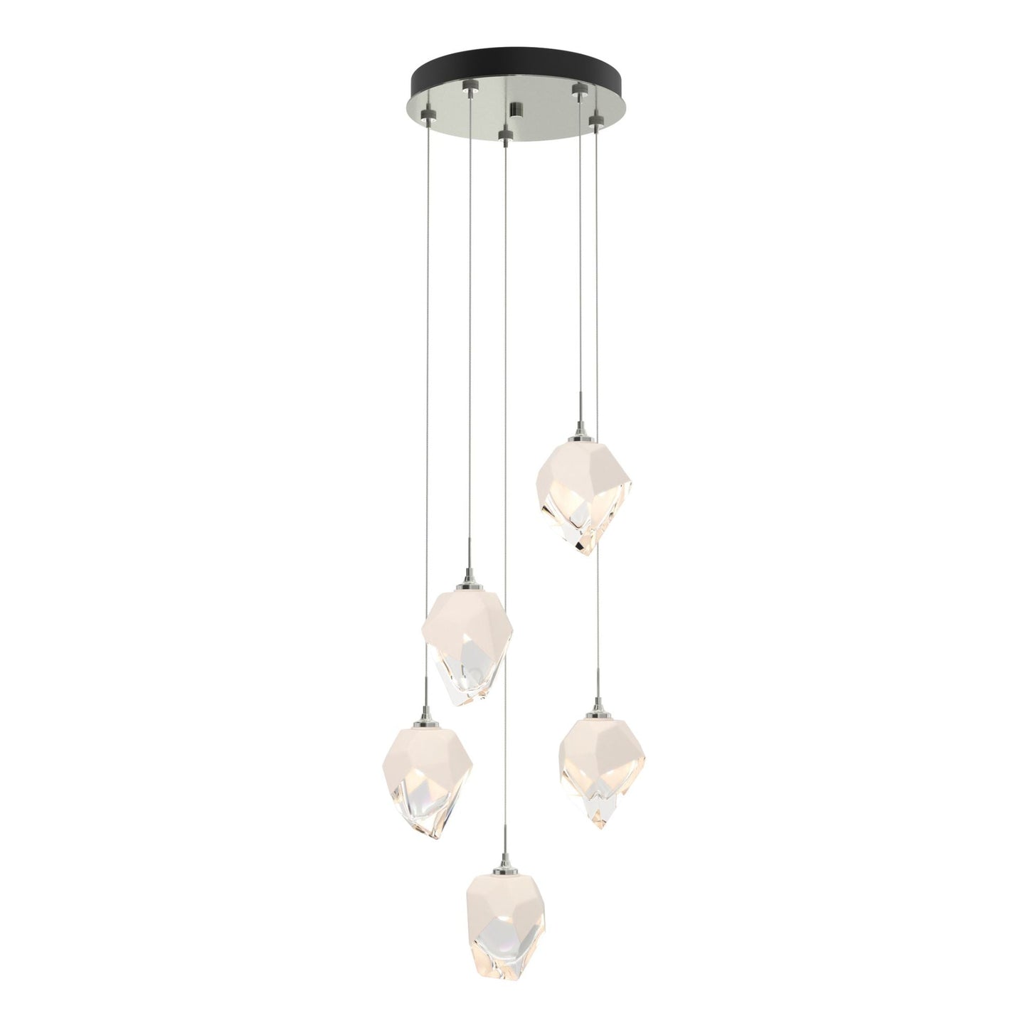 Chrysalis 5-Light Small Crystal Pendant 5-Light White Crystal (WP) in Sterling