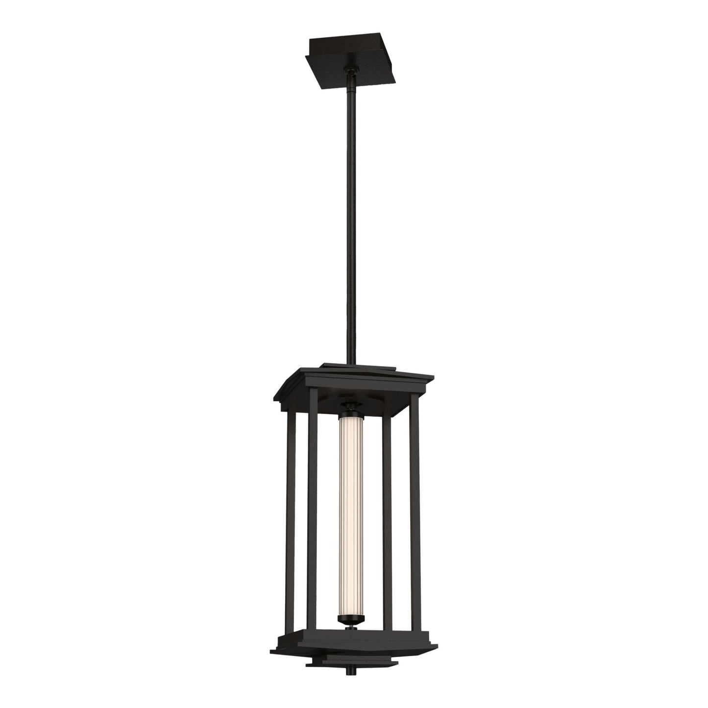 Athena 1-Light Medium LED Lantern LED Clear Glass (ZM) in Oil Rubbed Bronze