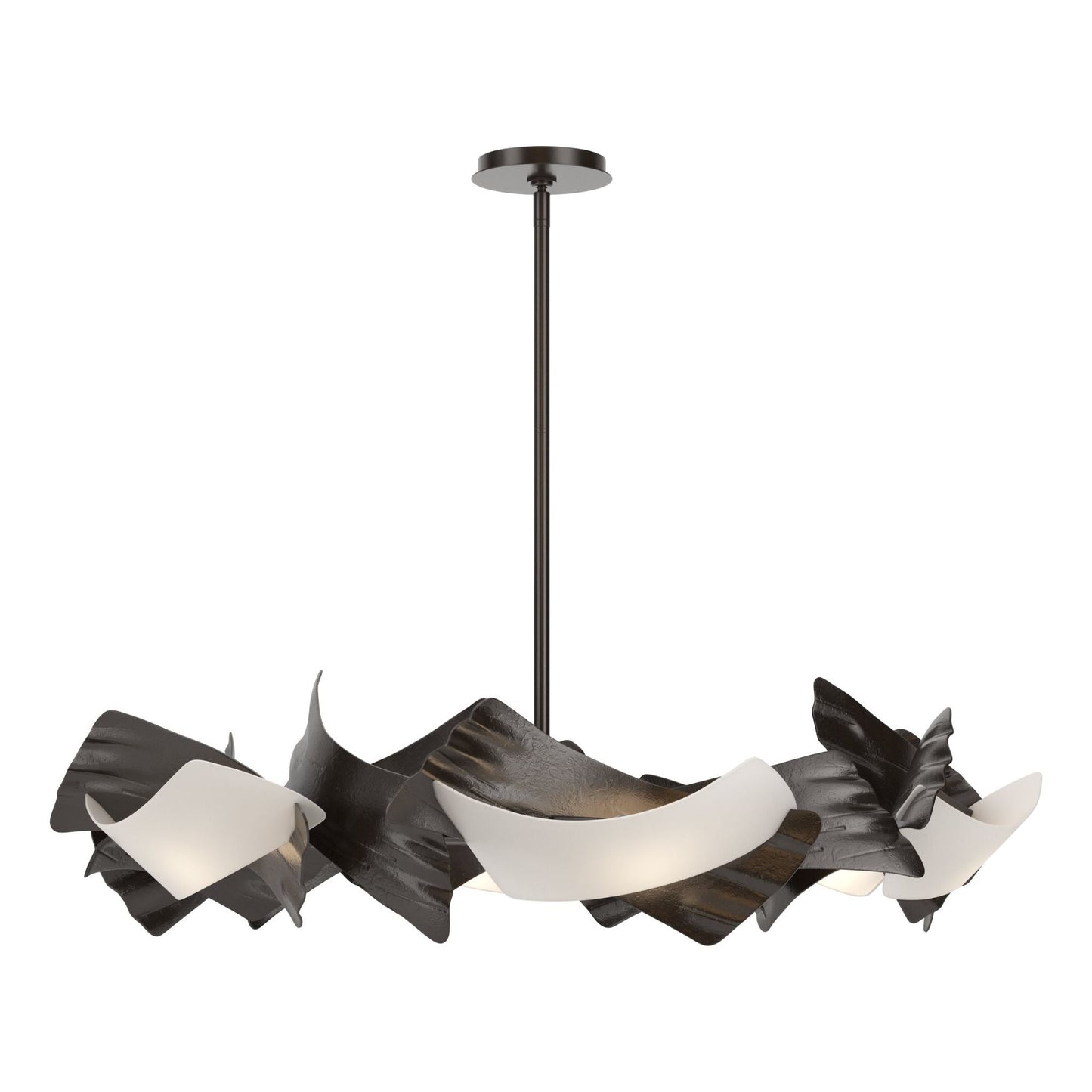 Crest 6-Light Circular Pendant 6-Light Frosted Glass (FD) in Oil Rubbed Bronze