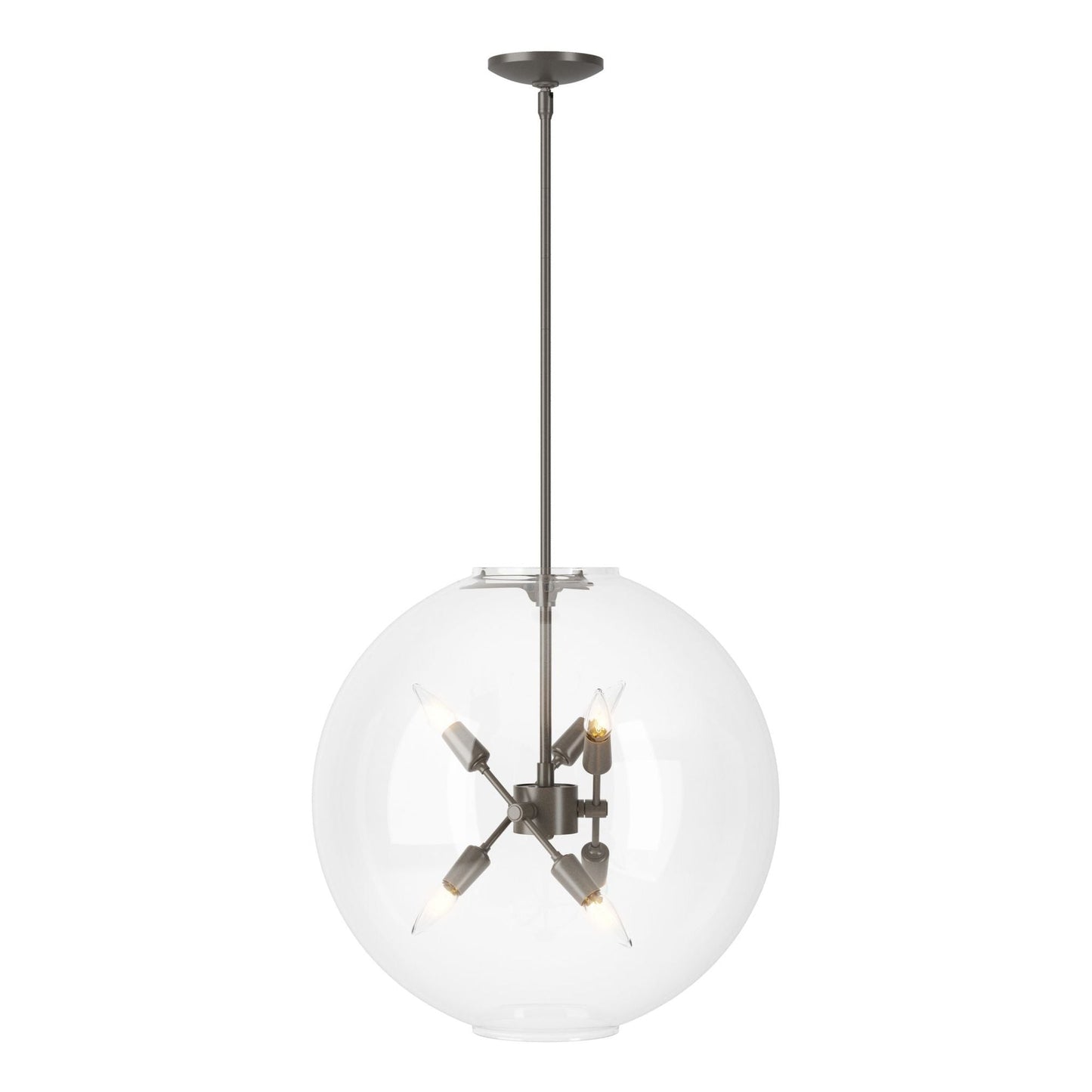 Sfera 6-Light Pendant 6-Light Clear Glass (ZM) in Dark Smoke