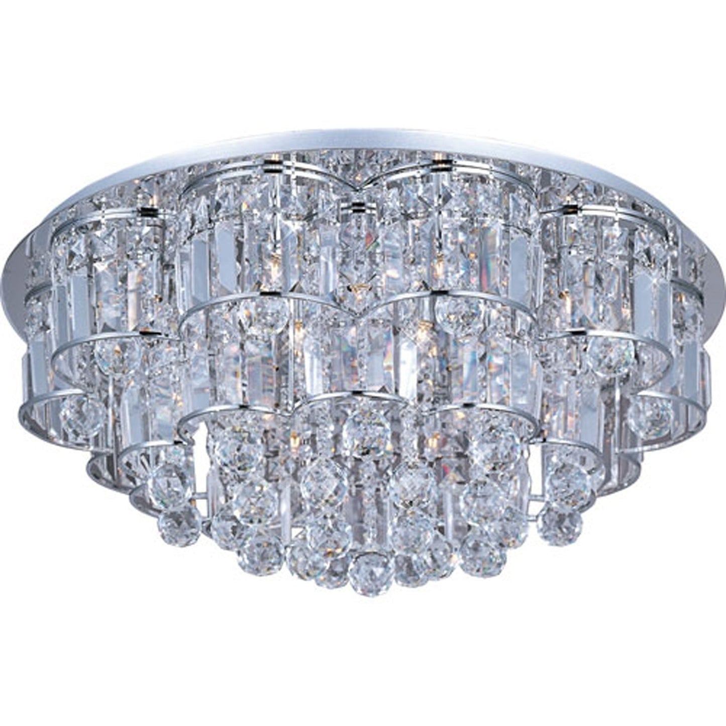 ET2 Bangle Polished Chrome Twenty-Light Flush Mount