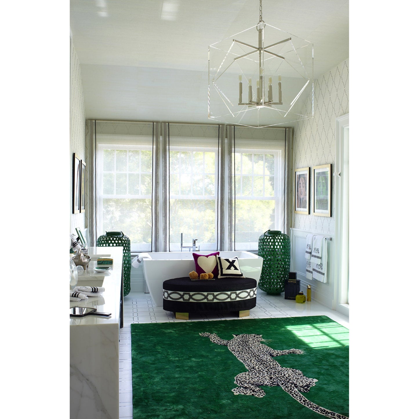 Travis 8-Light Chandelier in Polished Nickel 24L x 24W x 32H