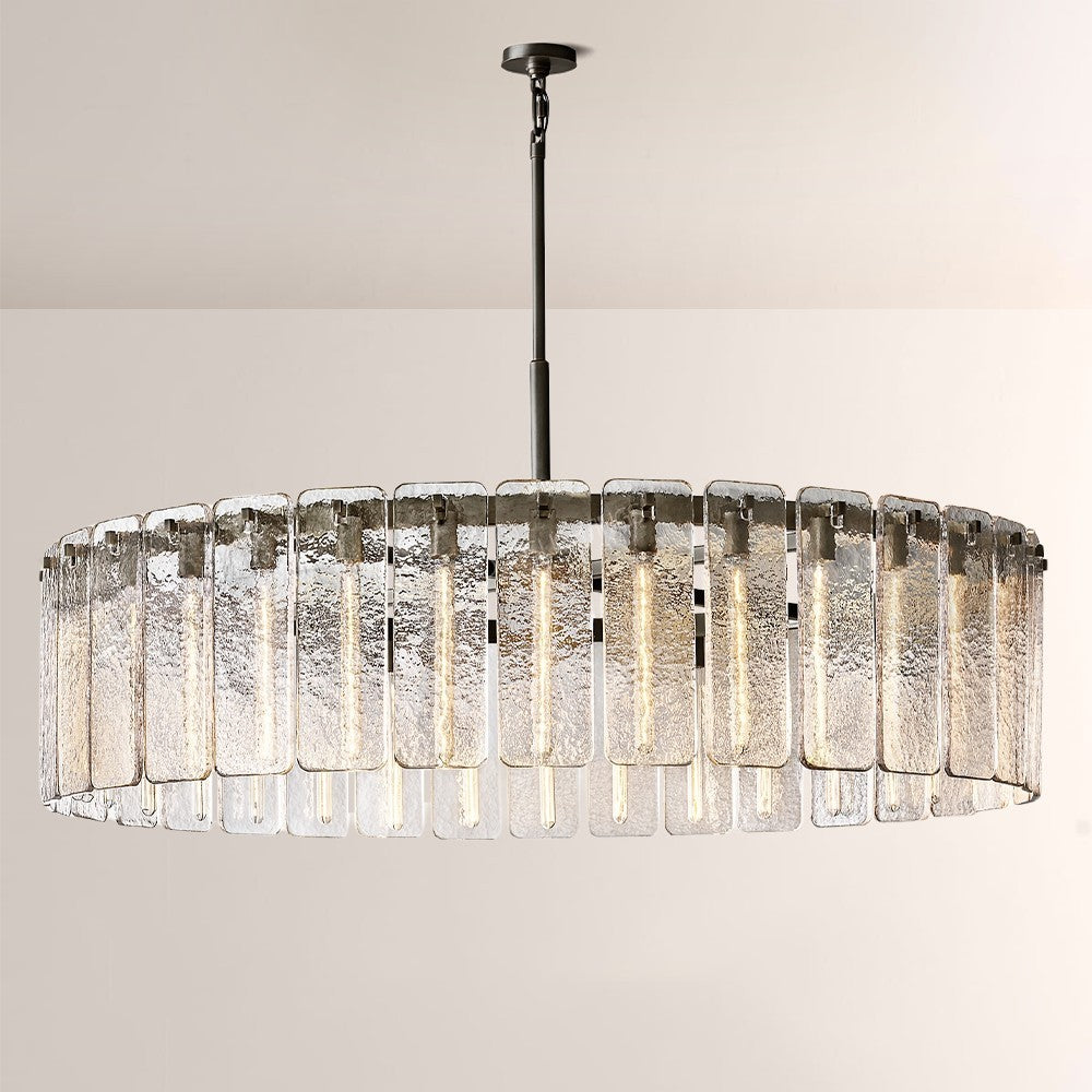 Belamet Glass Round Chandelier 60"D
