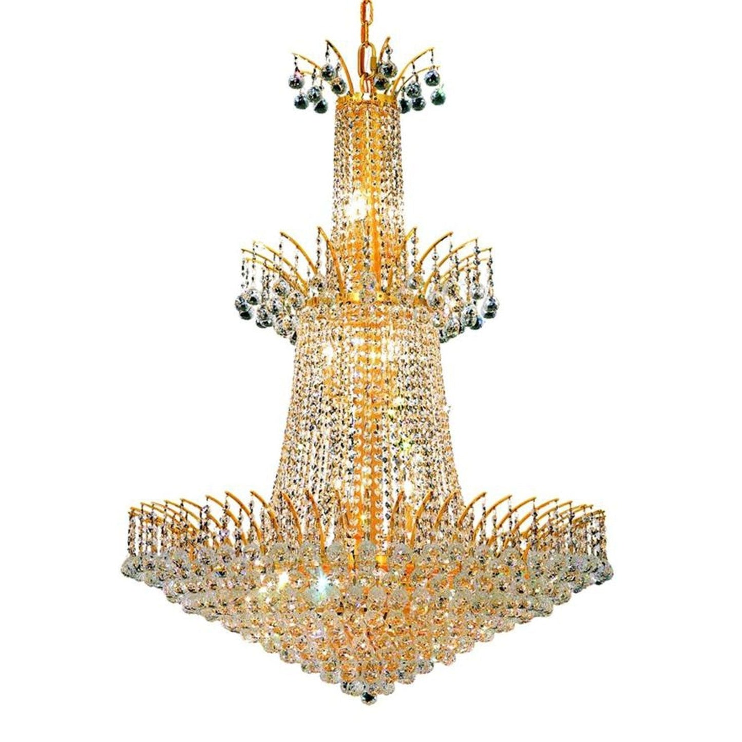 Elegant Lighting Gold Eighteen-Light