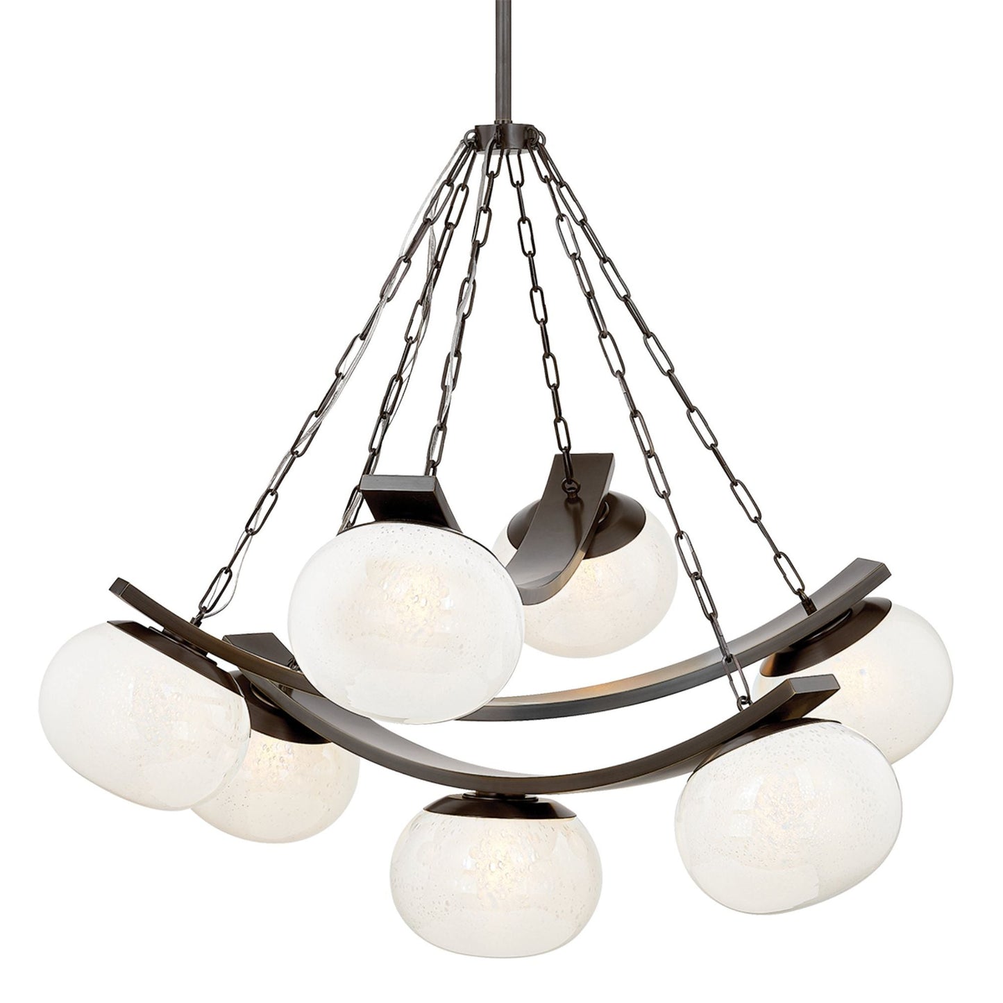 Duxbury 7-Light Chandelier in Distressed Bronze 43.75L x 43.75W x 39.75H