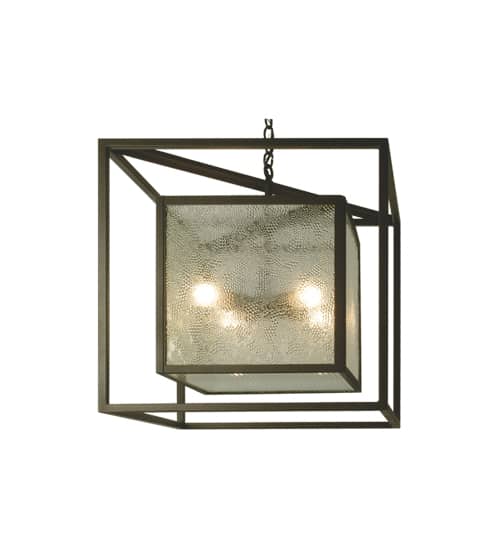 4 Light 33-3/4" Wide Pendant with Handmade Shade
