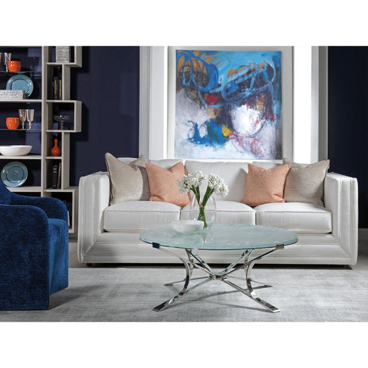 Artistica Home Signature Designs Snowscape Round Cocktail Table Clearance