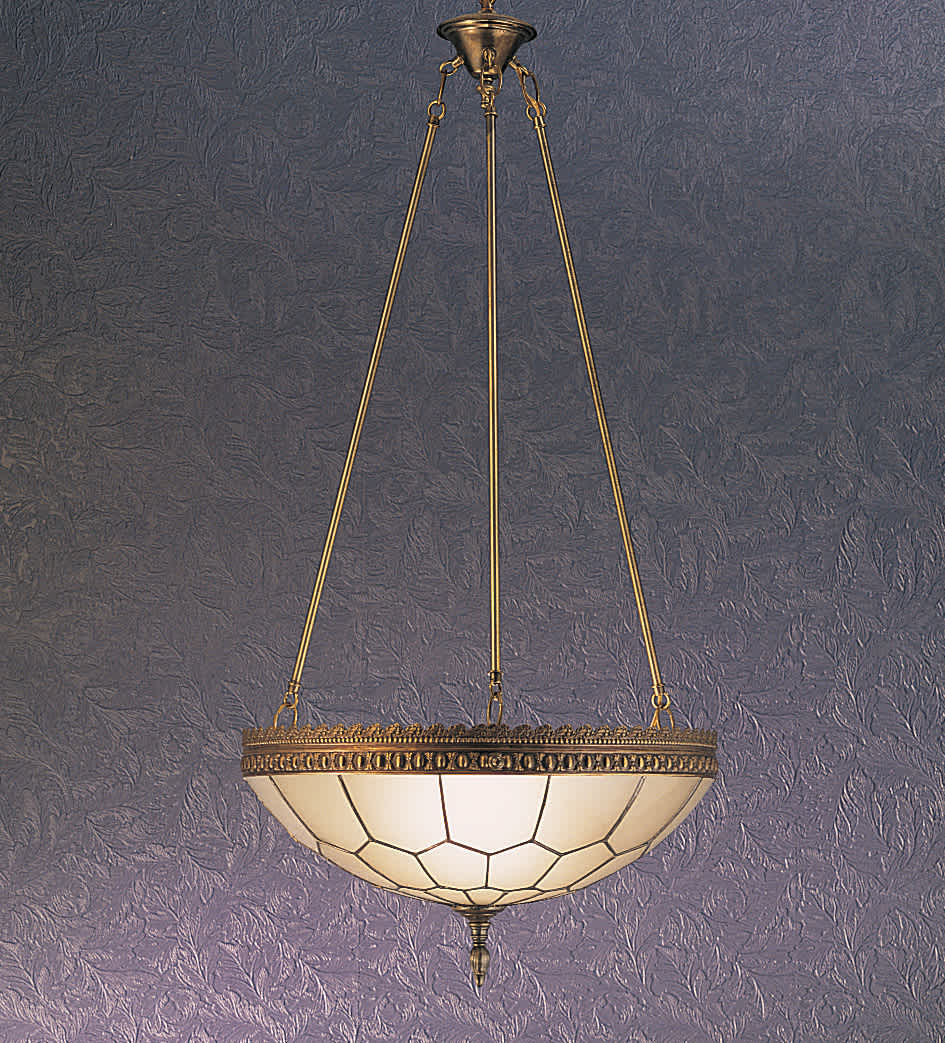 3 Light 19" Wide Pendant with Handmade Shade