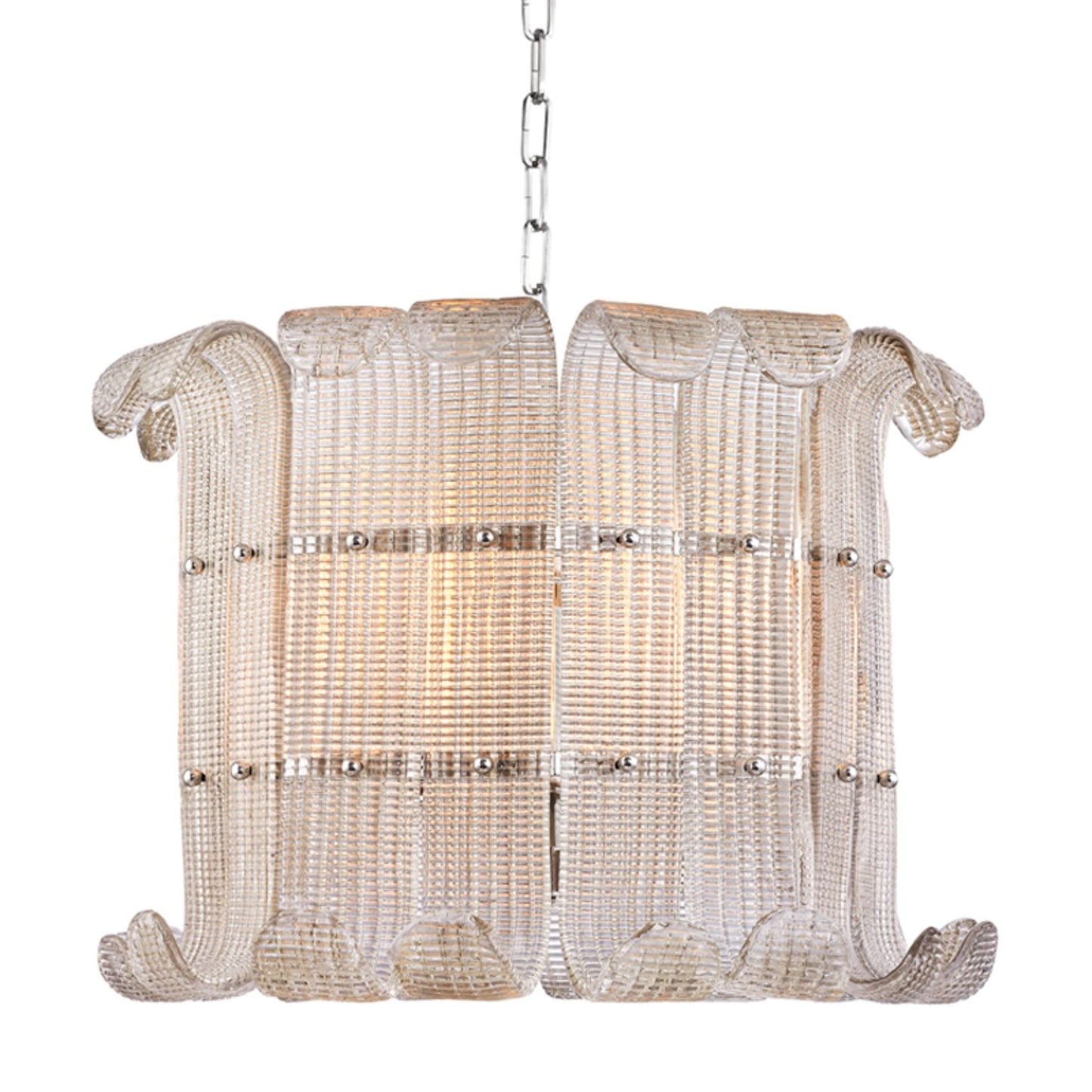 Brasher 8-Light Chandelier in Polished Nickel 22.75L x 22.75W x 15.75H