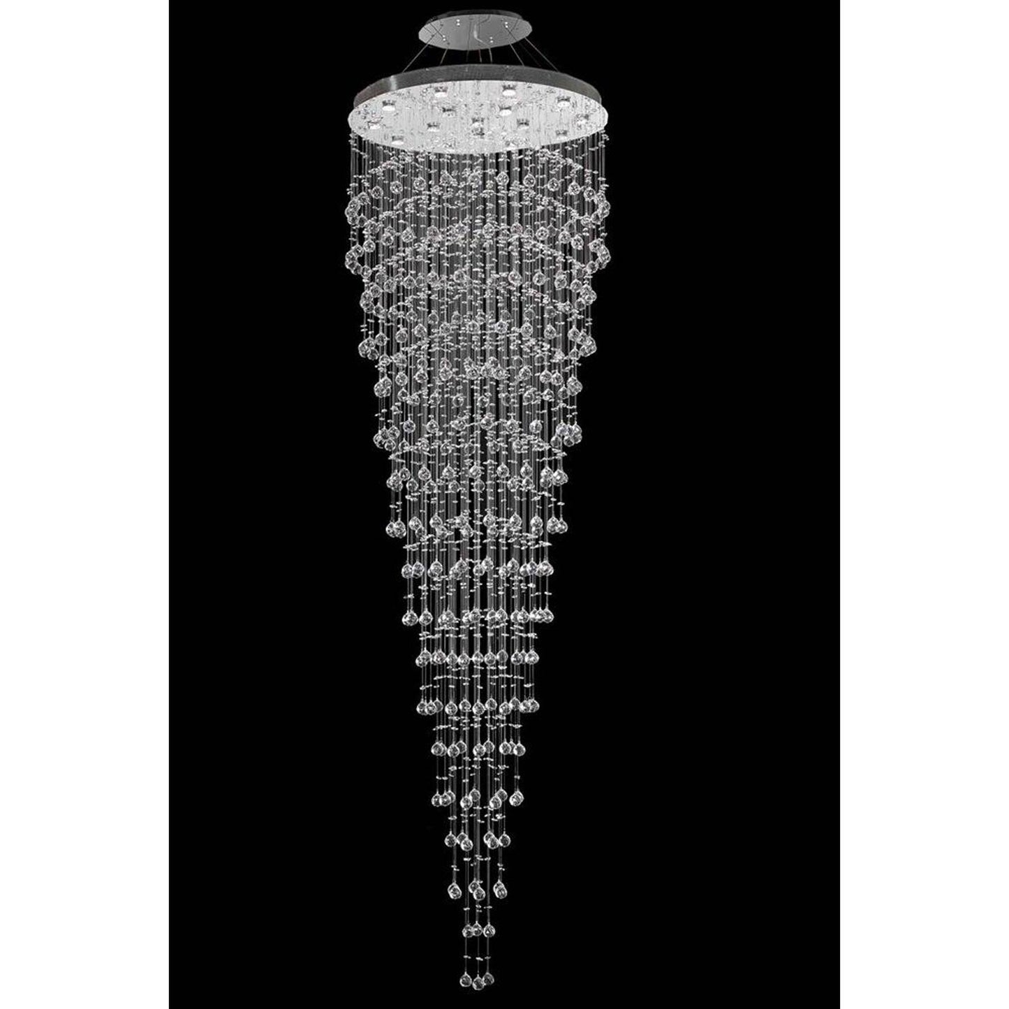 Galaxy Chrome 16-Light Chandelier with Royal Cut Crystal