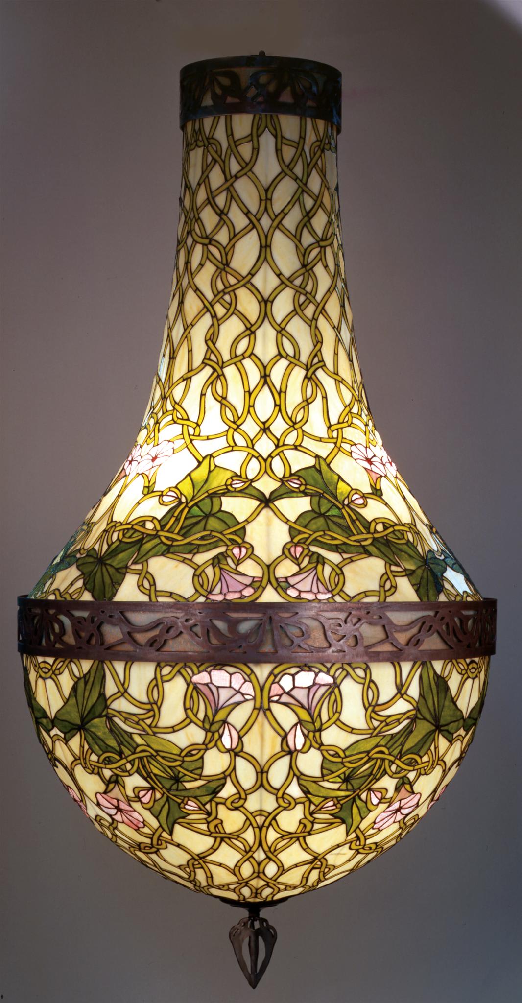 6 Light 35" Wide Pendant with Handmade Shade