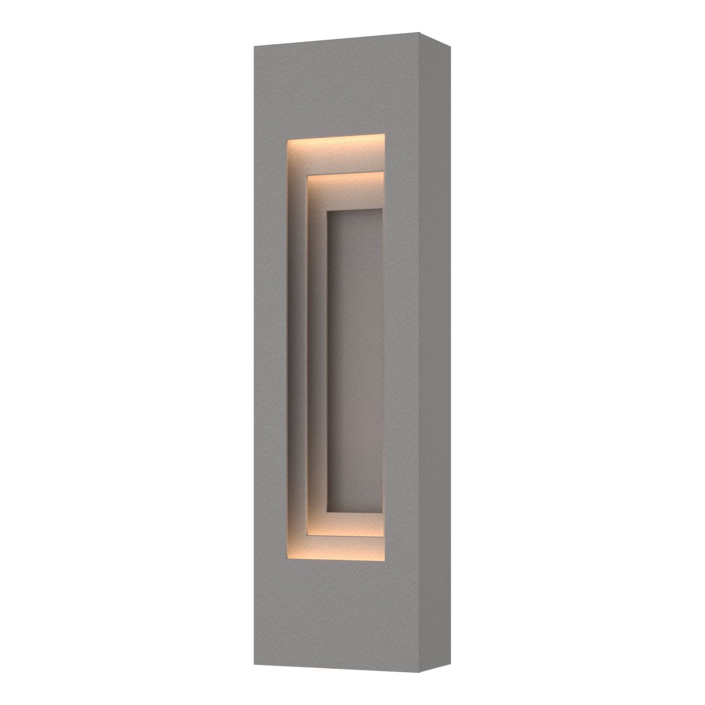 Procession Small Outdoor Sconce 2-Light Coastal Burnished Steel Accent in Coastal Burnished Steel