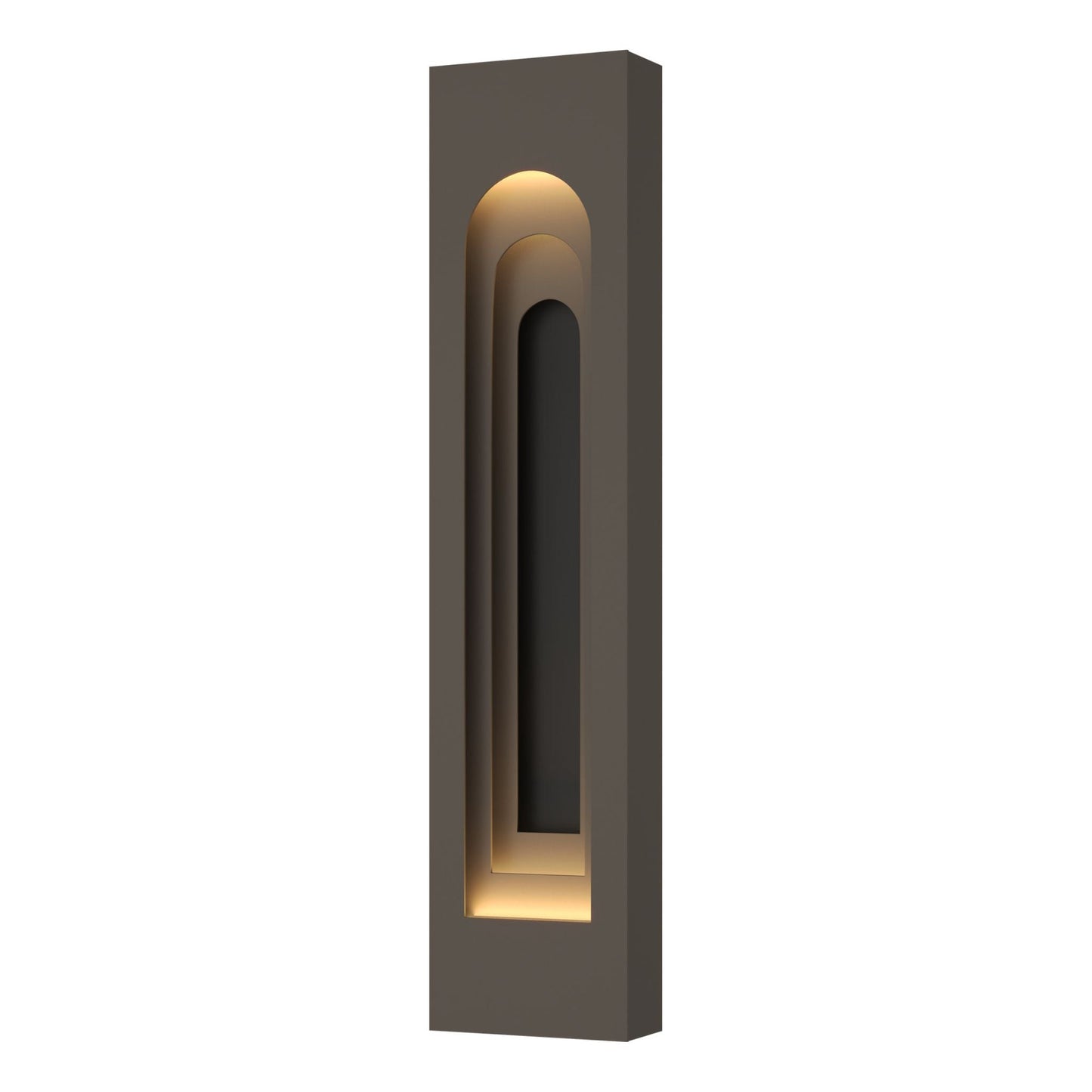 Procession Arch Large Outdoor Sconce 2-Light Coastal Black Accent in Coastal Dark Smoke