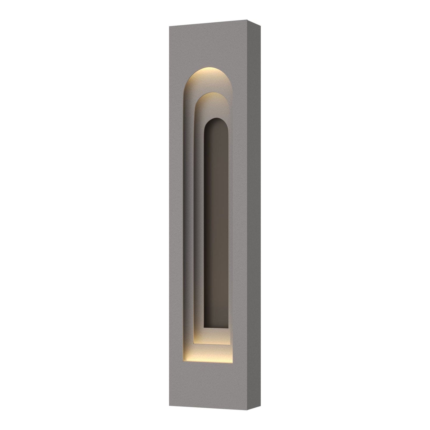 Procession Arch Large Outdoor Sconce 2-Light Coastal Dark Smoke Accent in Coastal Burnished Steel