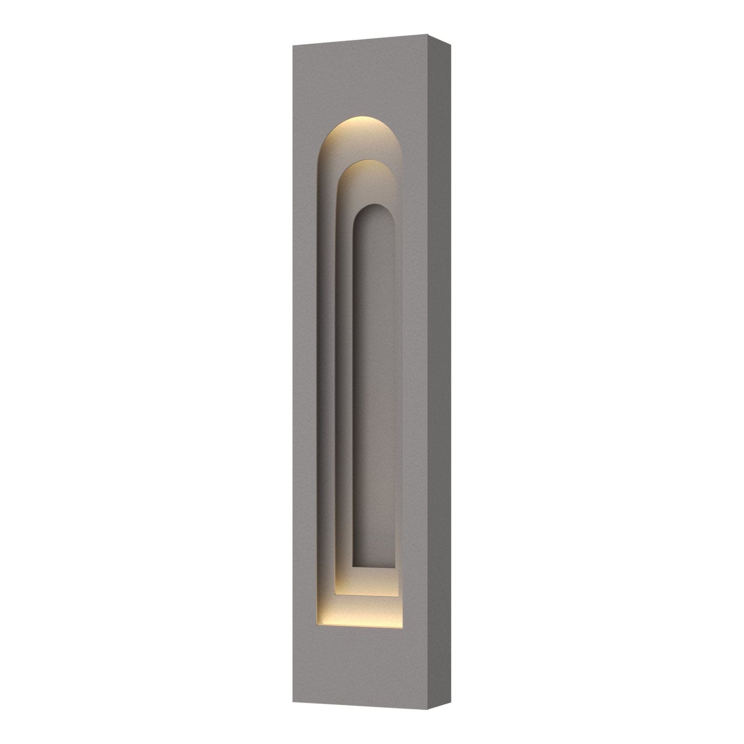 Procession Arch Large Outdoor Sconce 2-Light Coastal Burnished Steel Accent in Coastal Burnished Steel