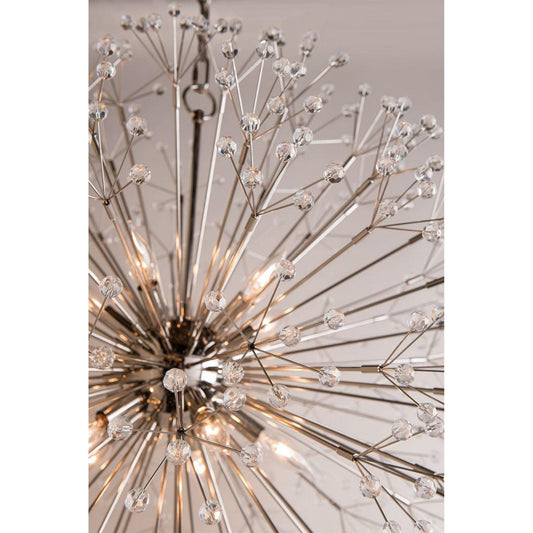 Dunkirk 8-Light Chandelier in Polished Nickel 20L x 20W x 24H