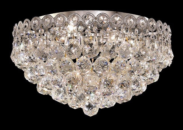 4 light flush mount crystal ceiling light droped with crystal ball