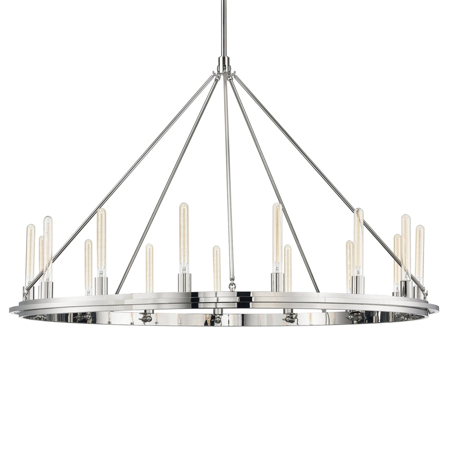 Chambers 15-Light Chandelier in Polished Nickel 58.25L x 58.25W x 38.25H
