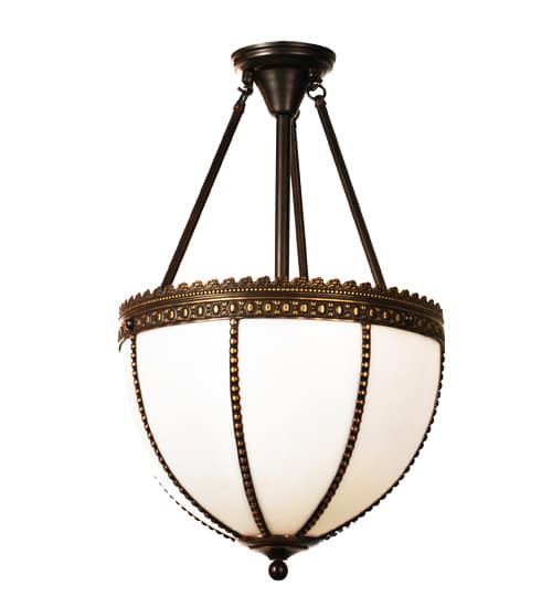 2 Light 16" Wide Pendant with Handmade Shade