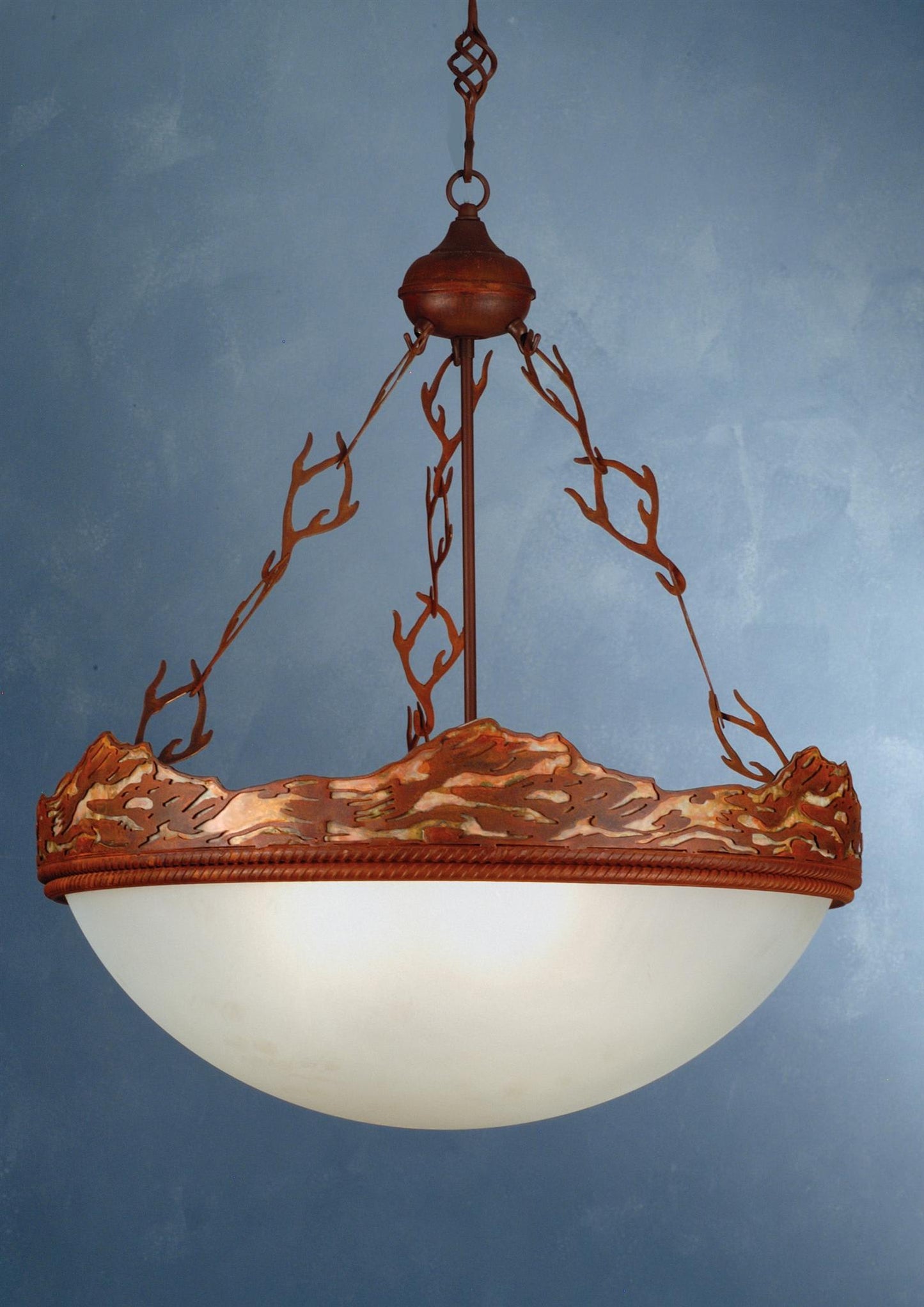 4 Light 25" Wide Pendant with Handmade Shade
