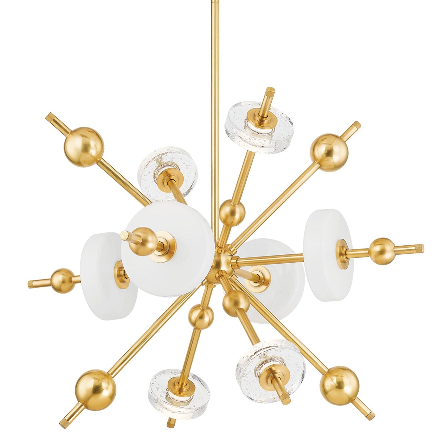 Maynard 8-Light Chandelier in Aged Brass 32L x 32W x 22.75H