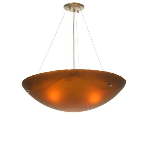 3 Light 24" Wide Pendant with Handmade Shade