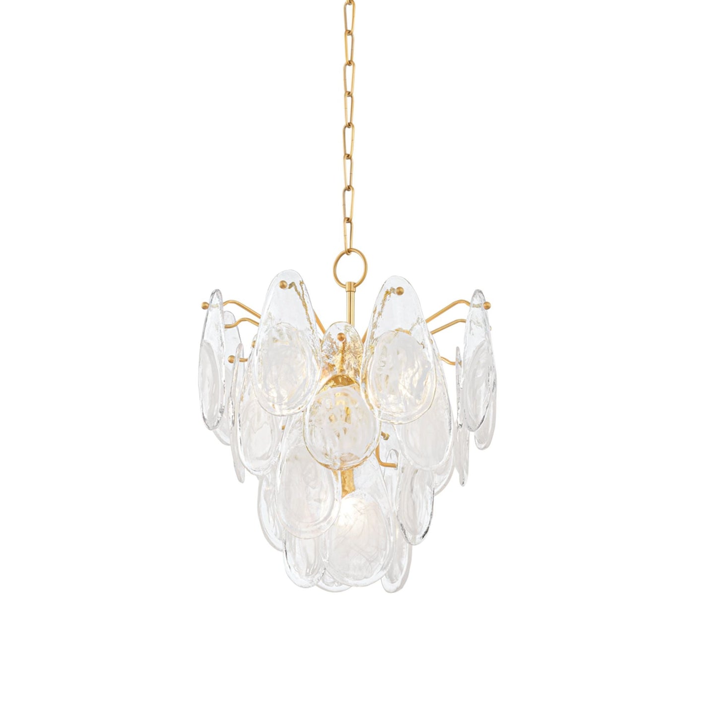 Darcia 5-Light Chandelier in Aged Brass 18L x 18W x 20.25H
