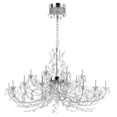Giselle Chrome Twenty-Four Light Chandelier
