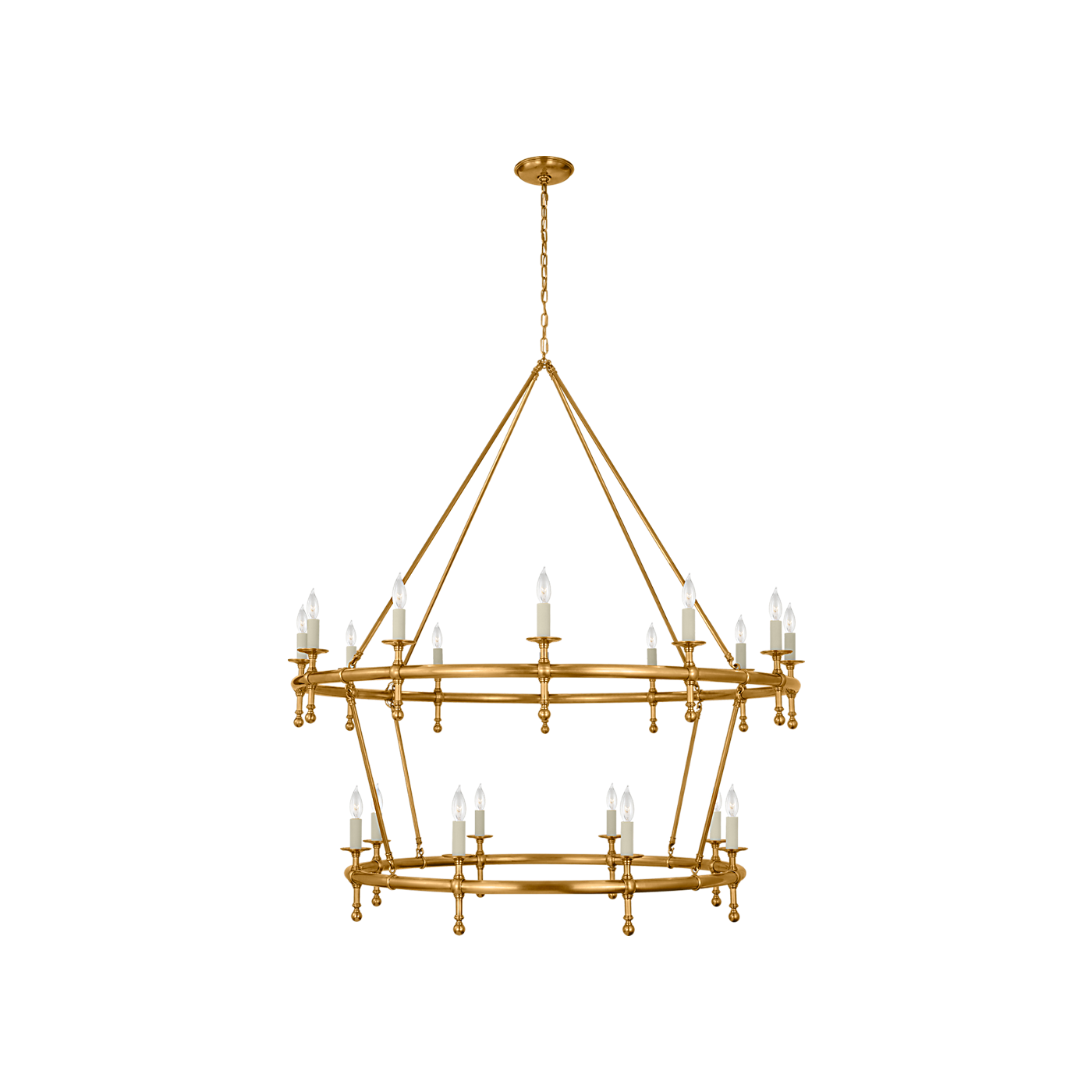 Classic 54" Two-Tier Ring Chandelier