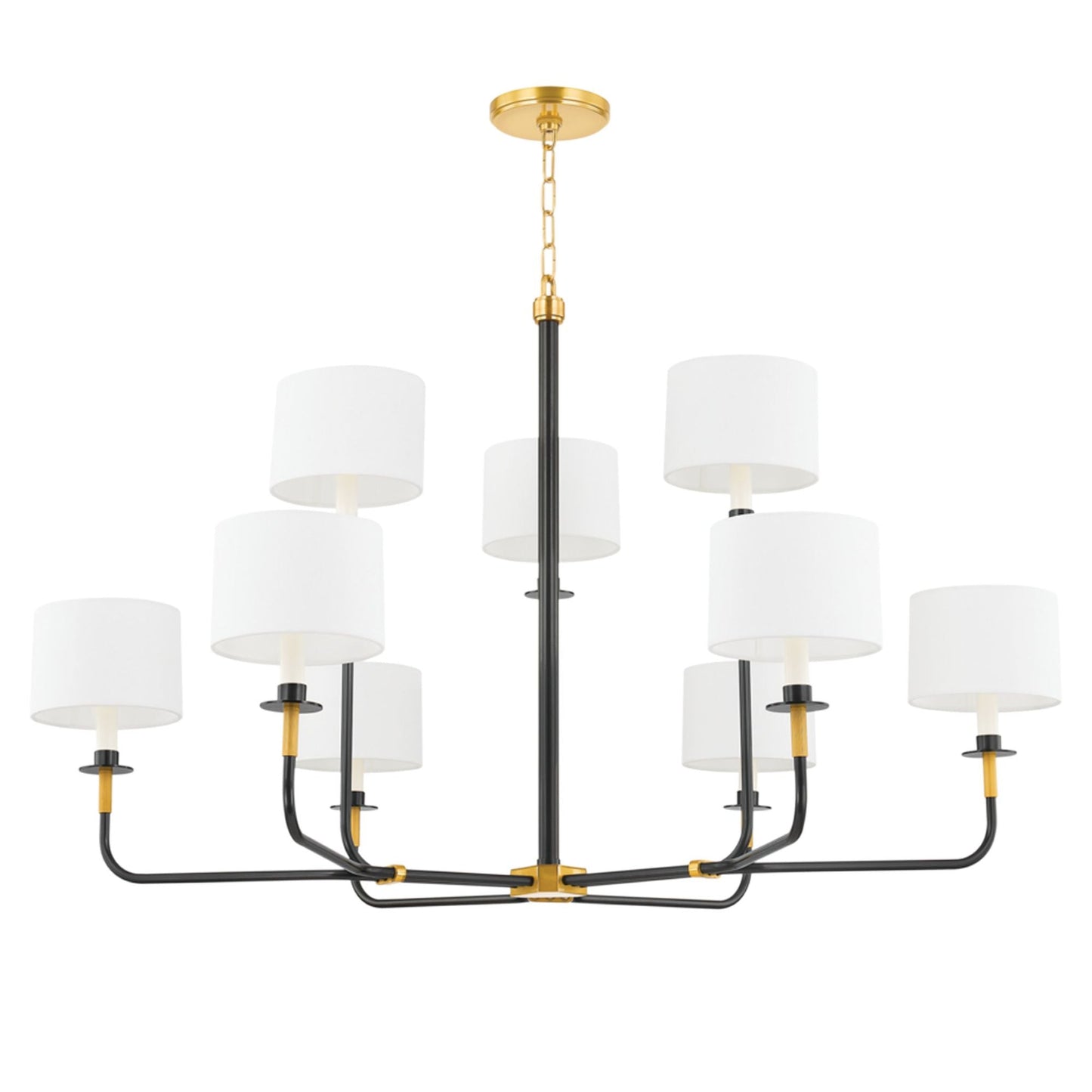 Paramus 8-Light Chandelier in Aged Old Bronze 48L x 48W x 29.5H