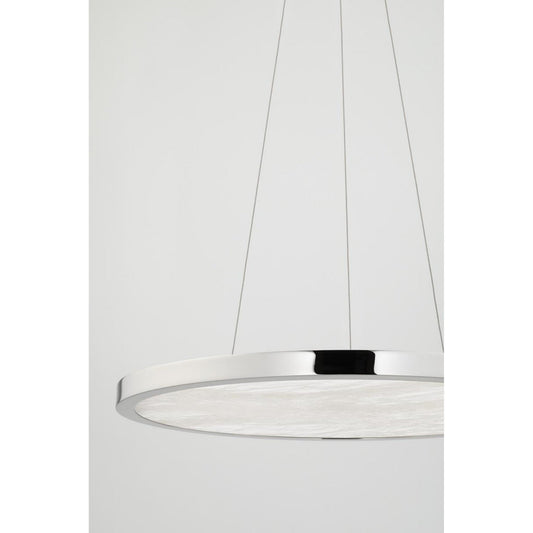 Eastport 1-Light Chandelier in Polished Nickel 24L x 24W x 1.25H