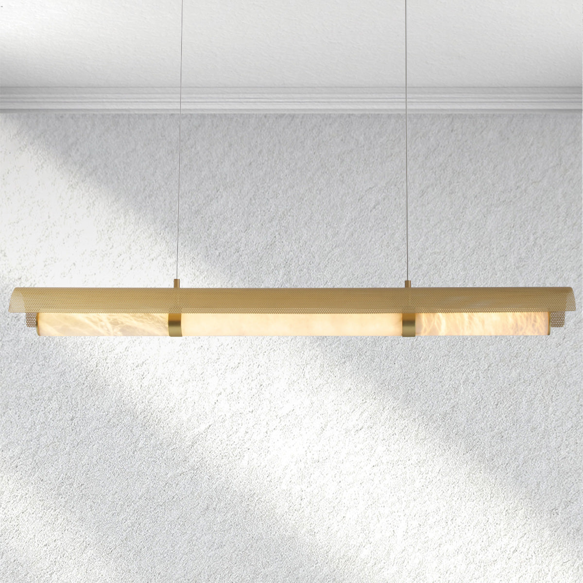 Furnio Mirage Alabaster Linear Chandelier