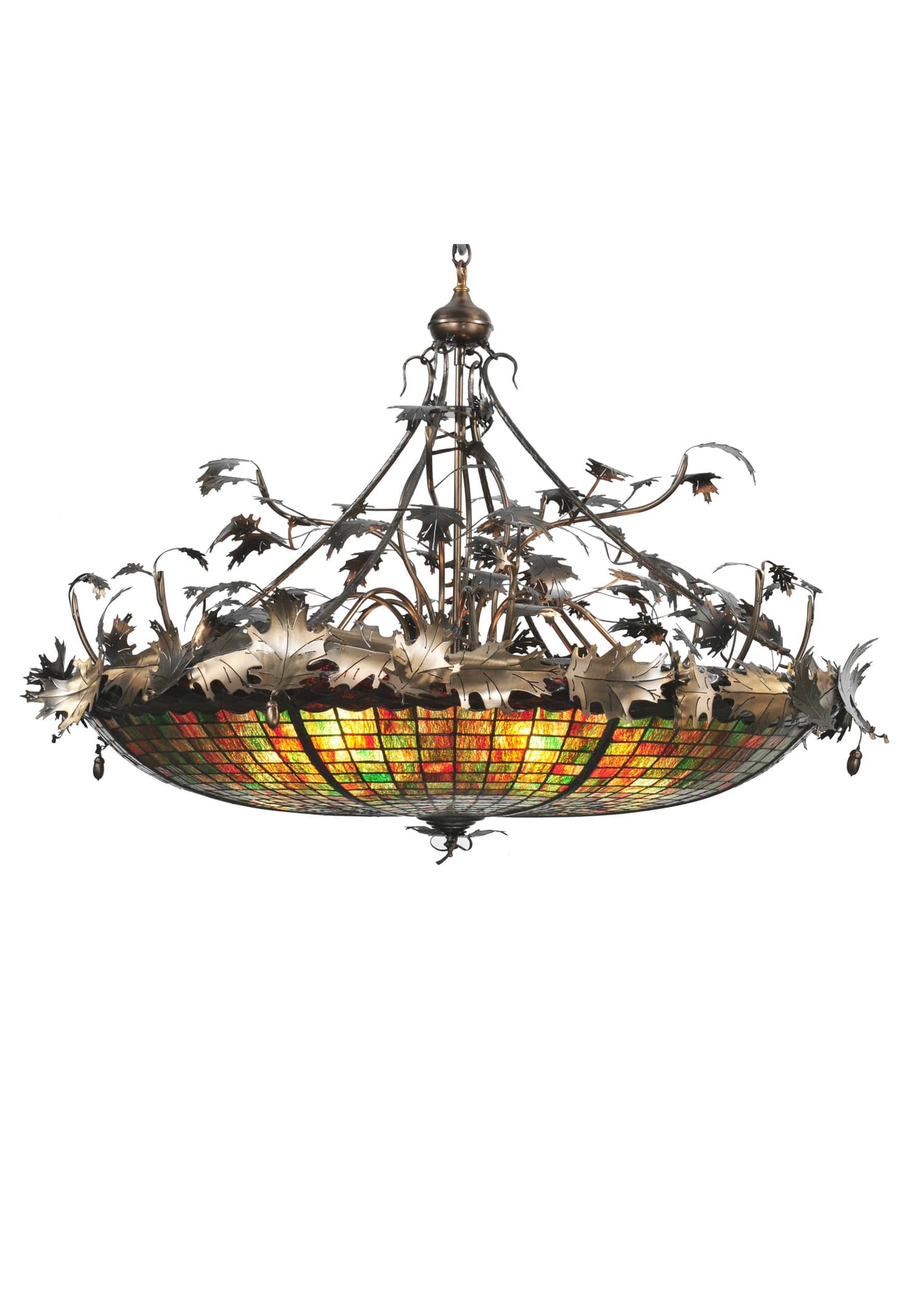 6 Light 50" Wide Pendant with Handmade Shade