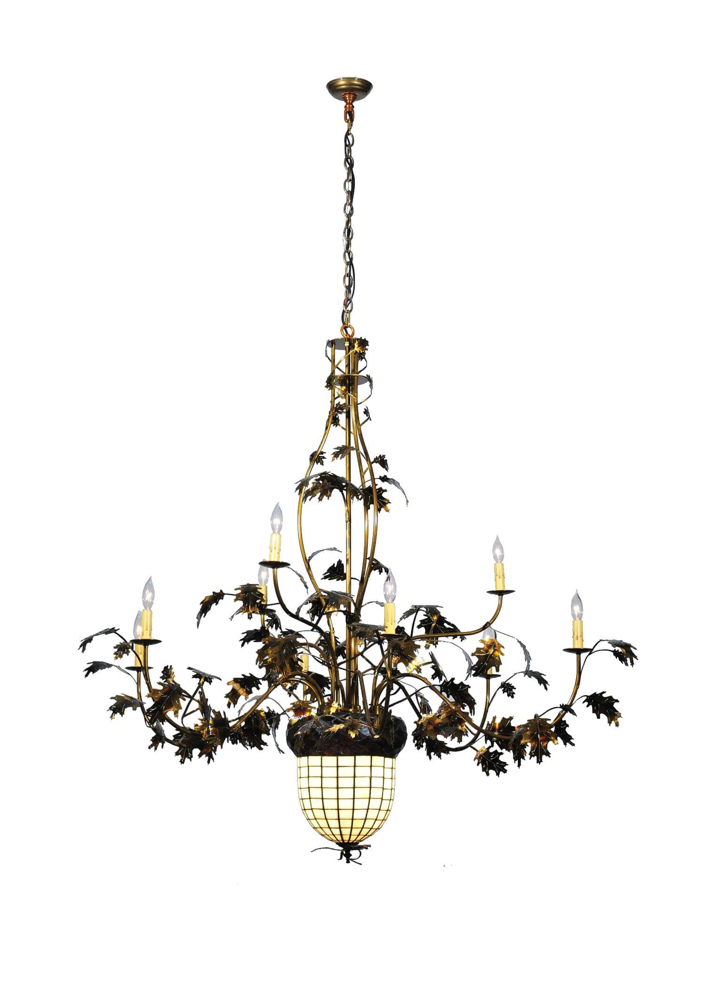 Eleven Light Up / Down Lighting Two Tier Chandelier from the Acorn Collection
