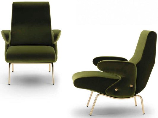 Delfino Upholstered Armchair by Erberto Carboni