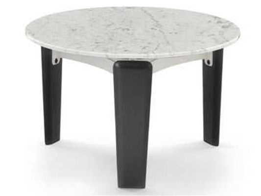Tablet Round Marble End Table