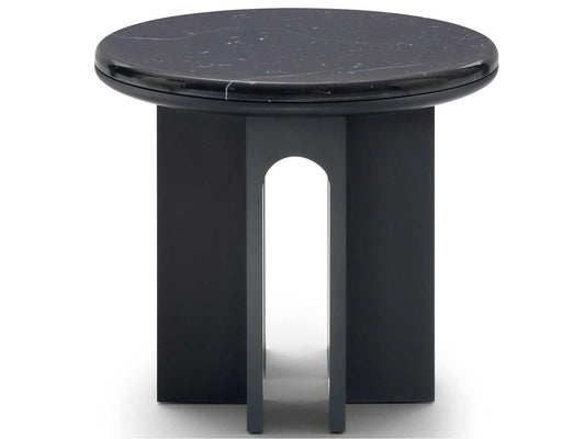 Arcolor Round Marble End Table