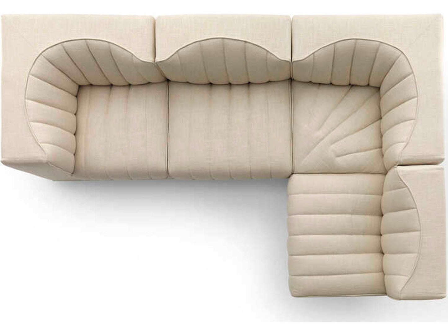 9000 Nuvola 03 Modular Fabric Sectional Sofa by Tito Agnoli