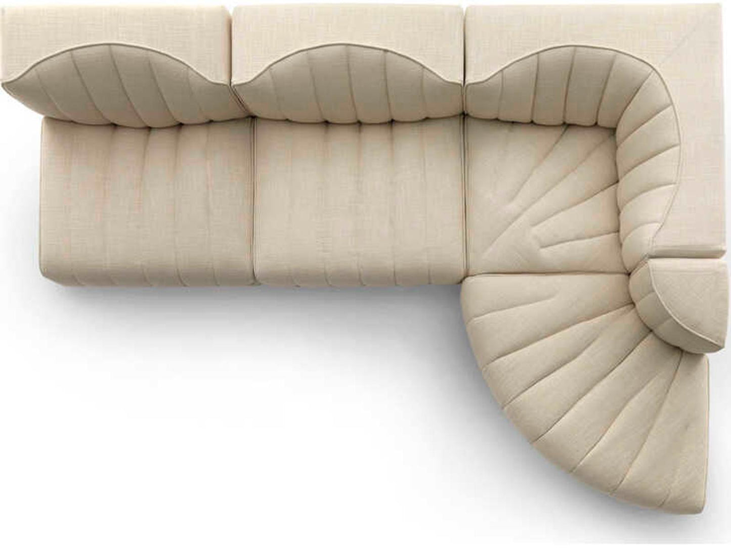 9000 NV05 Modular Fabric Sectional Sofa by Tito Agnoli