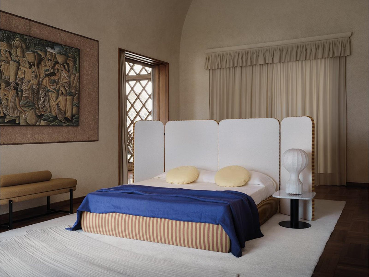 Palazzo Upholstered Queen Platform Bed by Bernhardt & Vella