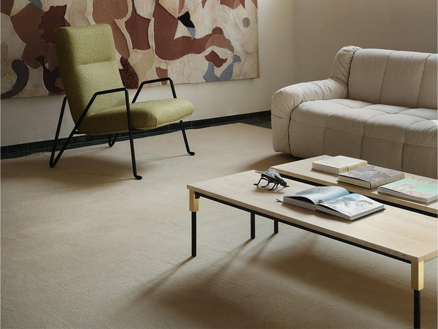 Strips 77 Upholstered Sofa