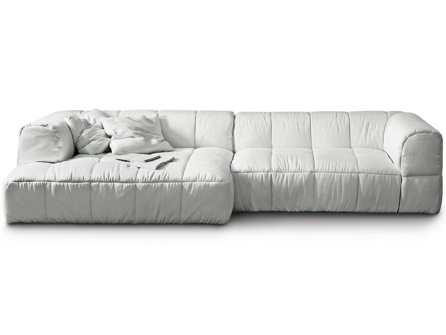Strips Upholstered Sectional Sofa