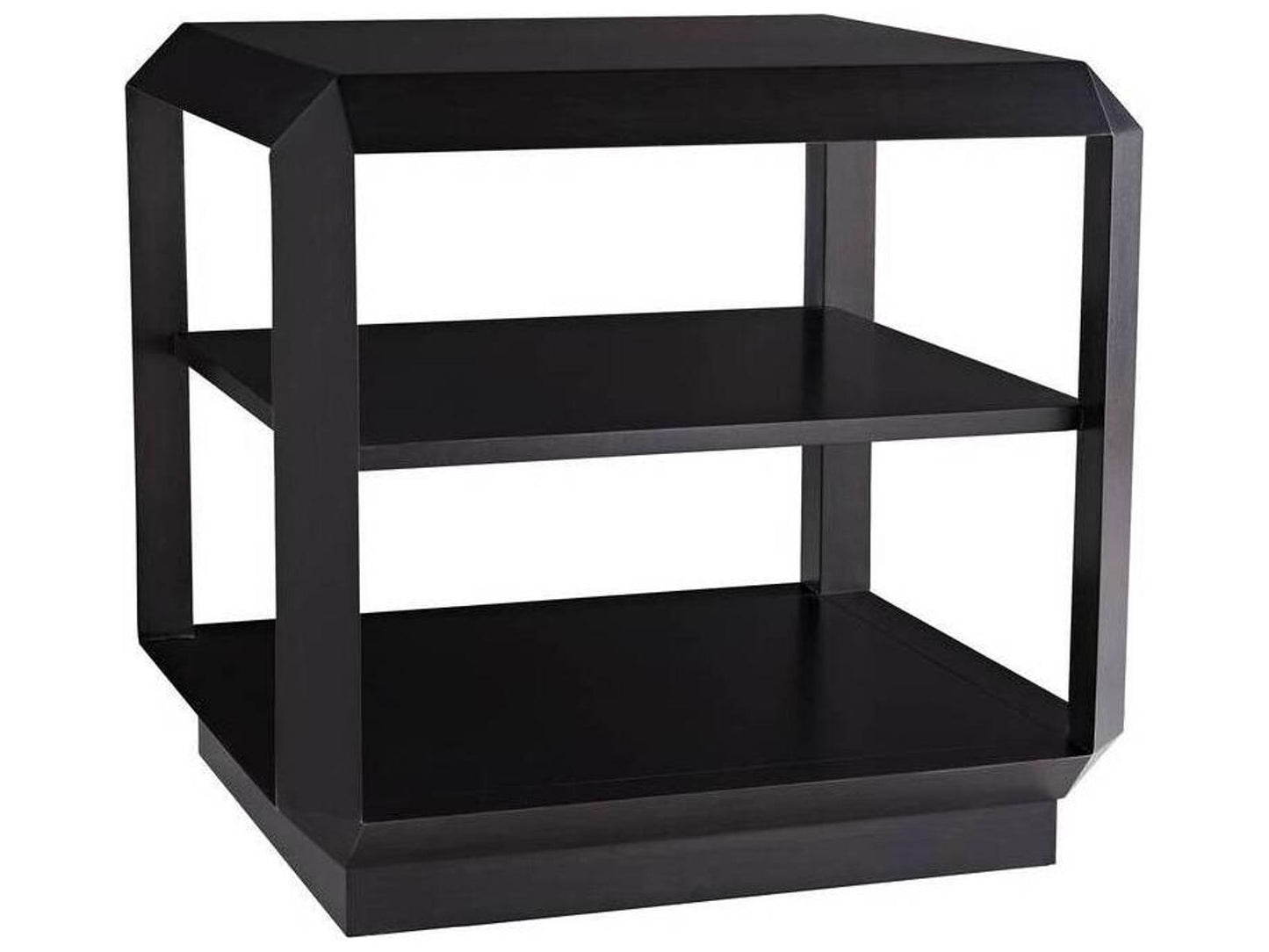Dani Side Table in Ebony Walnut Wood