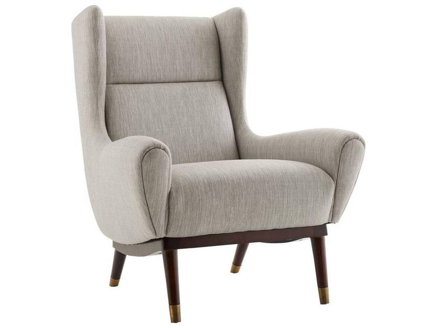 Ophelia Lounge Chair Fossil Tweed Dark Walnut