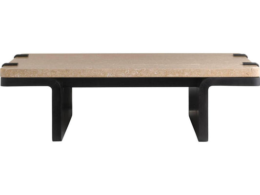 Rectangular Marble Black Coffee Table