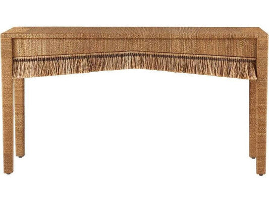 Arteriors Kai Rectangle Console Table in Natural Abaca